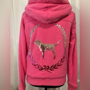 Pink Sequin Dog Hoodie